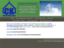 Tablet Screenshot of churchkeeper.com